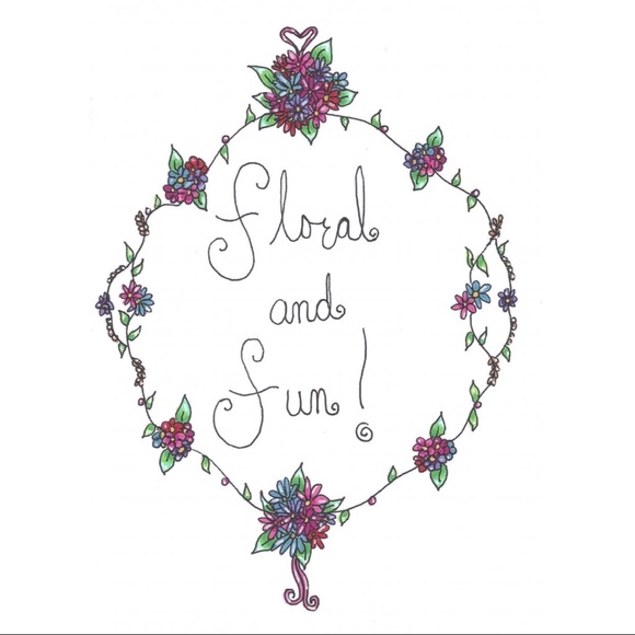 Floral and Fun Forever Notecard Illustration - Picture 2 of 2